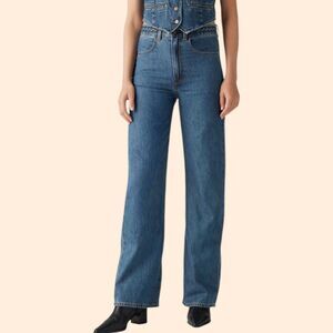 Levi's Blue Flare & Wide Leg Jeans